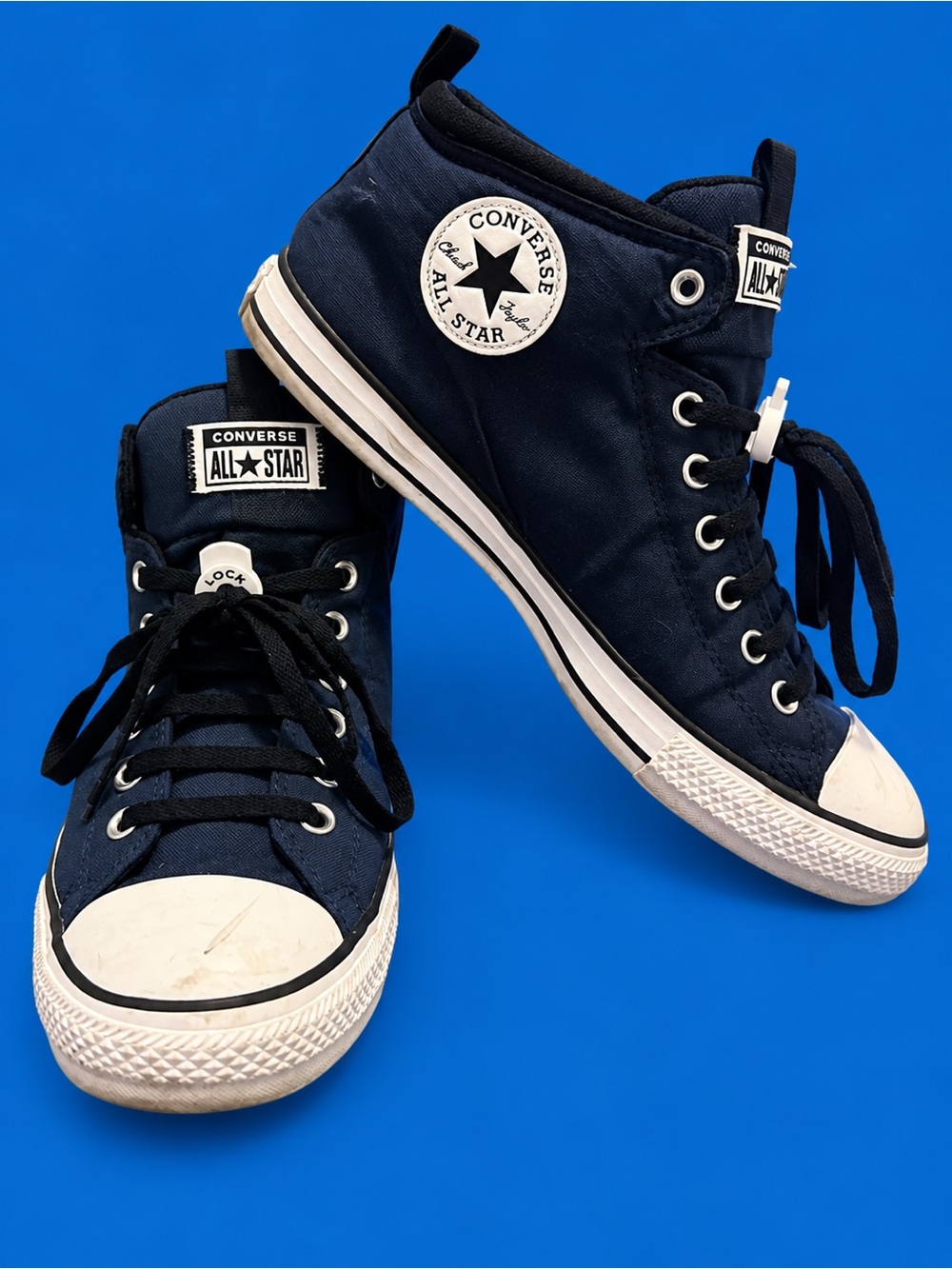 Converse Navy Canvas High-Top Sneakers - Men